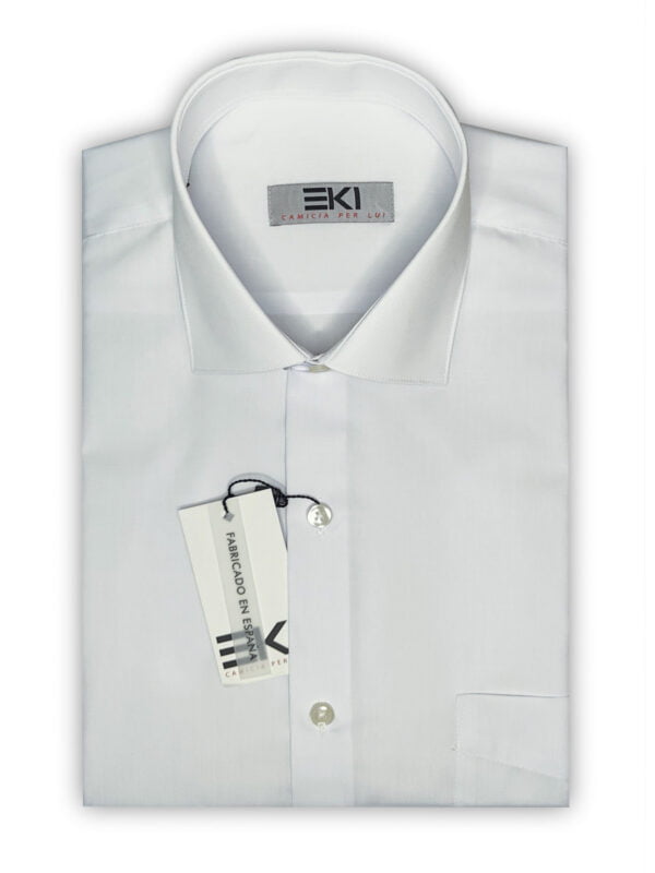 a white shirt with a tag